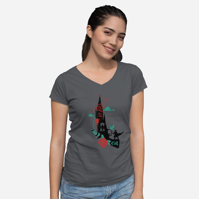 Stand and Be True-womens v-neck tee-Beware_1984