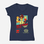 Standard Nerds-womens v-neck tee-TomTrager