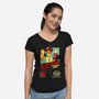 Standard Nerds-womens v-neck tee-TomTrager
