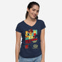 Standard Nerds-womens v-neck tee-TomTrager