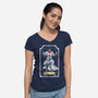 Star Platinum-womens v-neck tee-Coinbox Tees