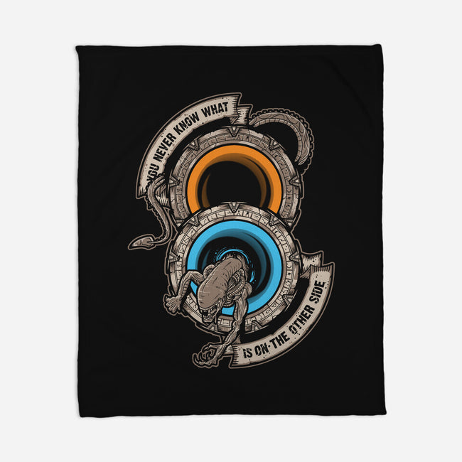 Star Portals-none fleece blanket-Letter_Q