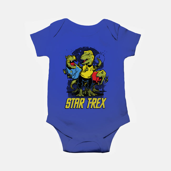 Star T-Rex-baby basic onesie-Captain Ribman