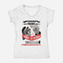 Stare Down Contest-womens v-neck tee-zerobriant