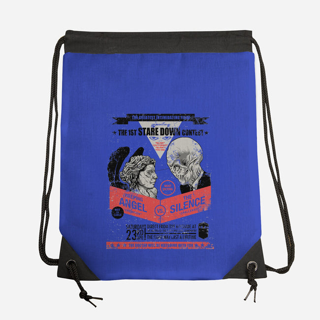 Stare Down Contest-none drawstring bag-zerobriant