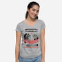 Stare Down Contest-womens v-neck tee-zerobriant