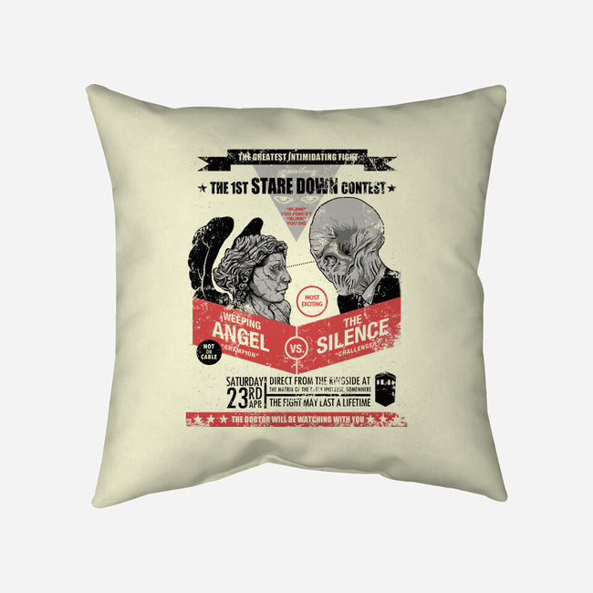 Stare Down Contest-none removable cover w insert throw pillow-zerobriant