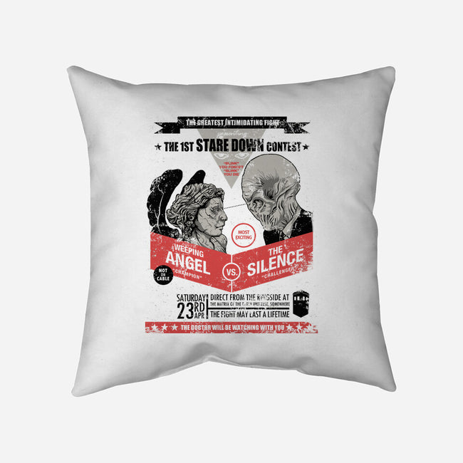 Stare Down Contest-none removable cover w insert throw pillow-zerobriant