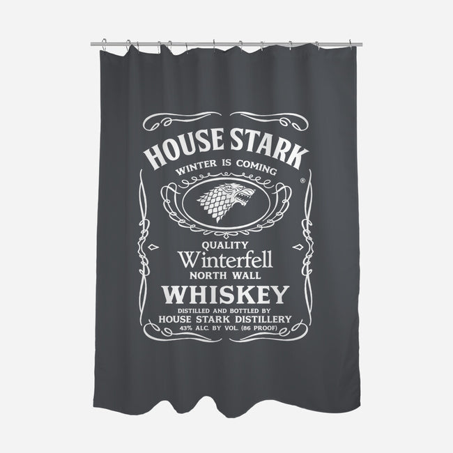 Stark Whiskey-none polyester shower curtain-Melonseta