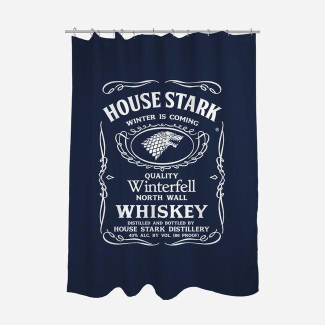 Stark Whiskey-none polyester shower curtain-Melonseta