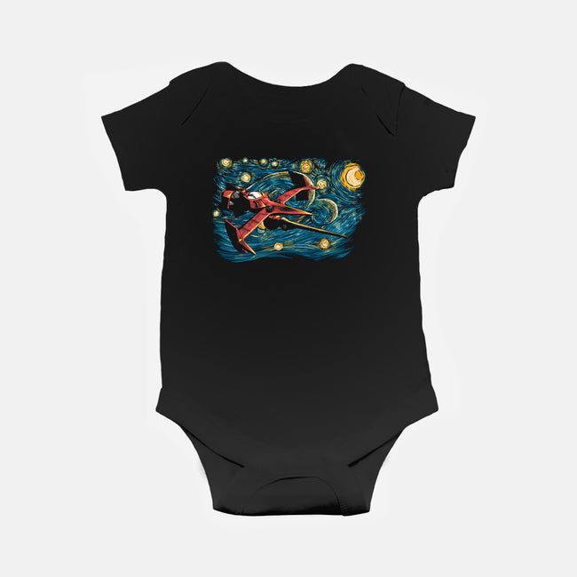 Starry Bebop-baby basic onesie-ddjvigo
