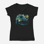 Starry Dementors-womens v-neck tee-ddjvigo