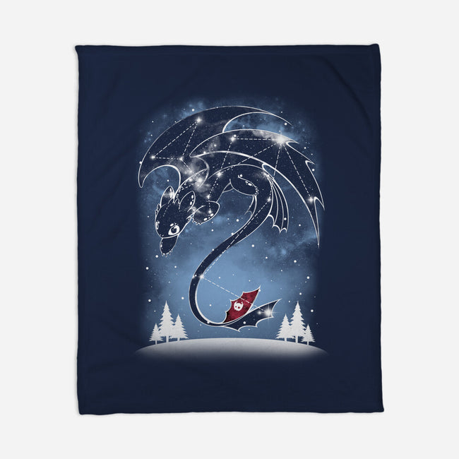 Starry Dragon Sky-none fleece blanket-ChocolateRaisinFury