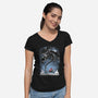Starry Dragon Sky-womens v-neck tee-ChocolateRaisinFury