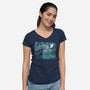 Starry Fantasy-womens v-neck tee-ddjvigo
