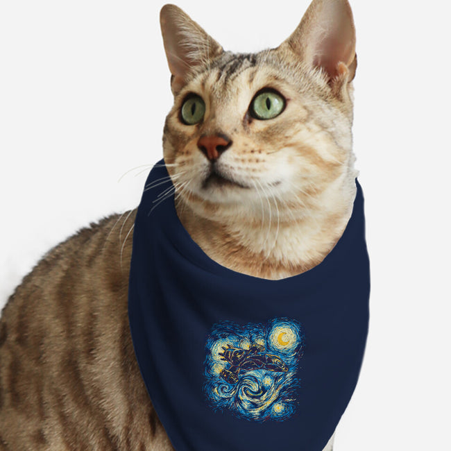 Starry Flight-cat bandana pet collar-girardin27