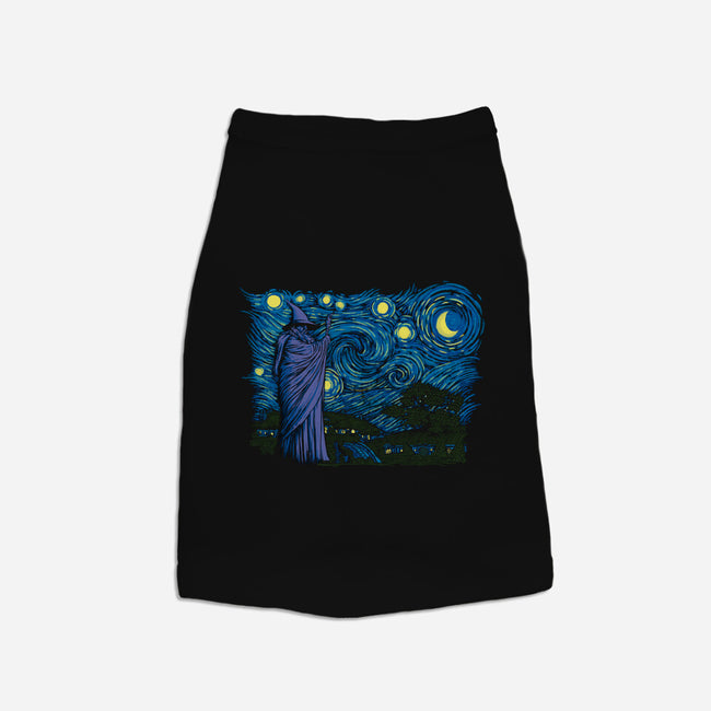 Starry Hobbiton-dog basic pet tank-ddjvigo