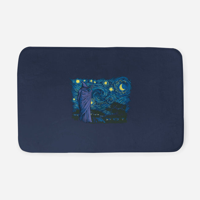 Starry Hobbiton-none memory foam bath mat-ddjvigo