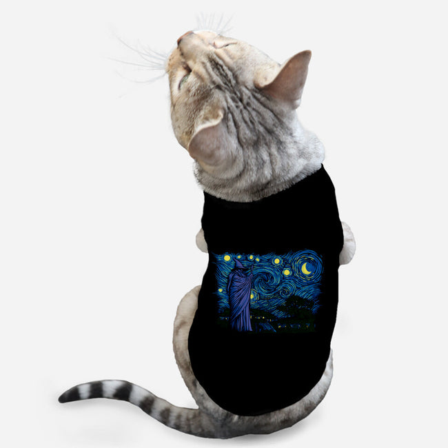 Starry Hobbiton-cat basic pet tank-ddjvigo