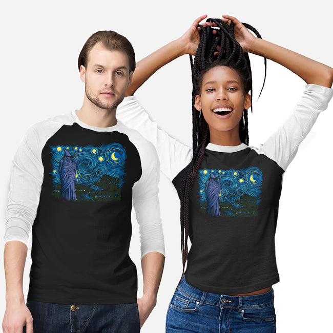 Starry Hobbiton-unisex baseball tee-ddjvigo