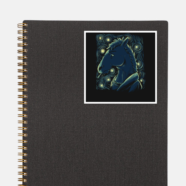 Starry Horse-none glossy sticker-xMorfina