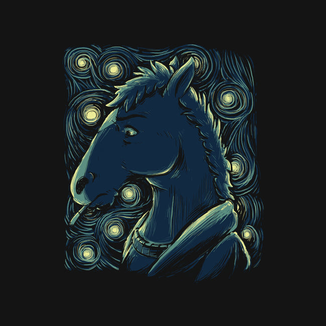 Starry Horse-none beach towel-xMorfina