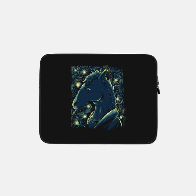 Starry Horse-none zippered laptop sleeve-xMorfina