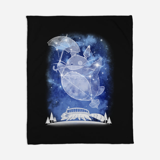 Starry Neighbour-none fleece blanket-ChocolateRaisinFury