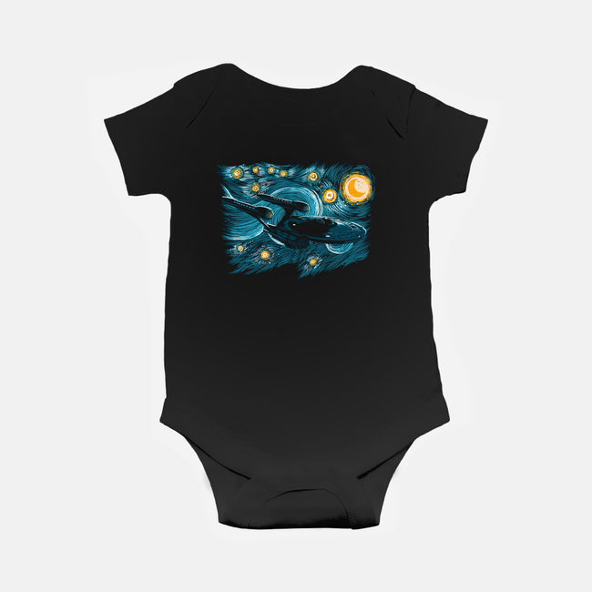 Starry Trek-baby basic onesie-ddjvigo