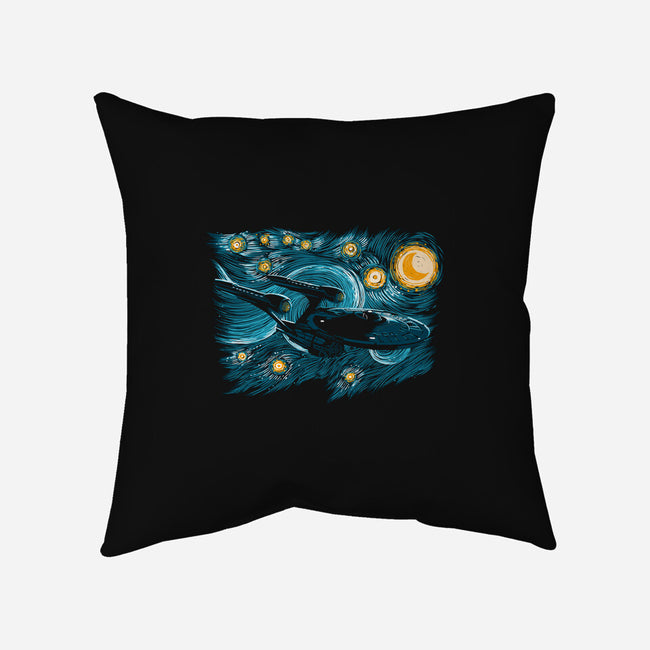 Starry Trek-none removable cover throw pillow-ddjvigo