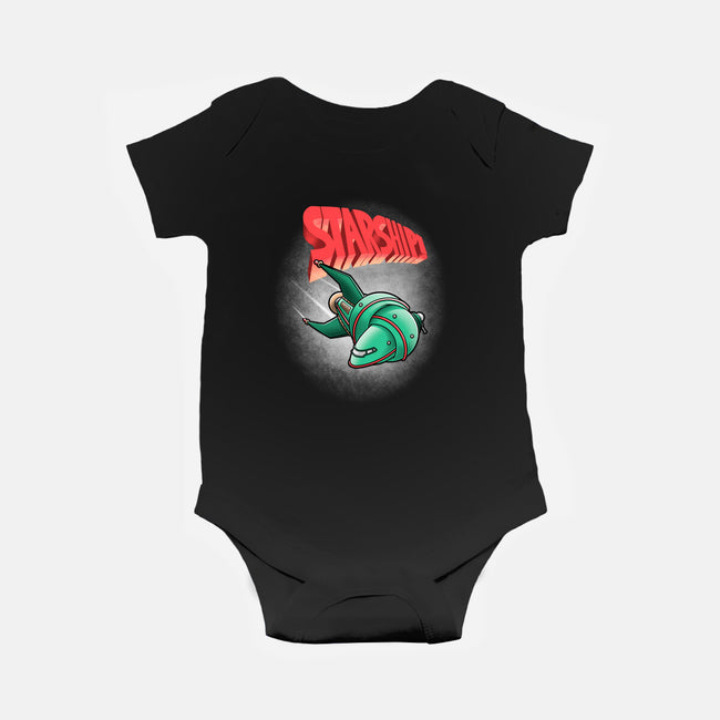 Starship-baby basic onesie-trheewood