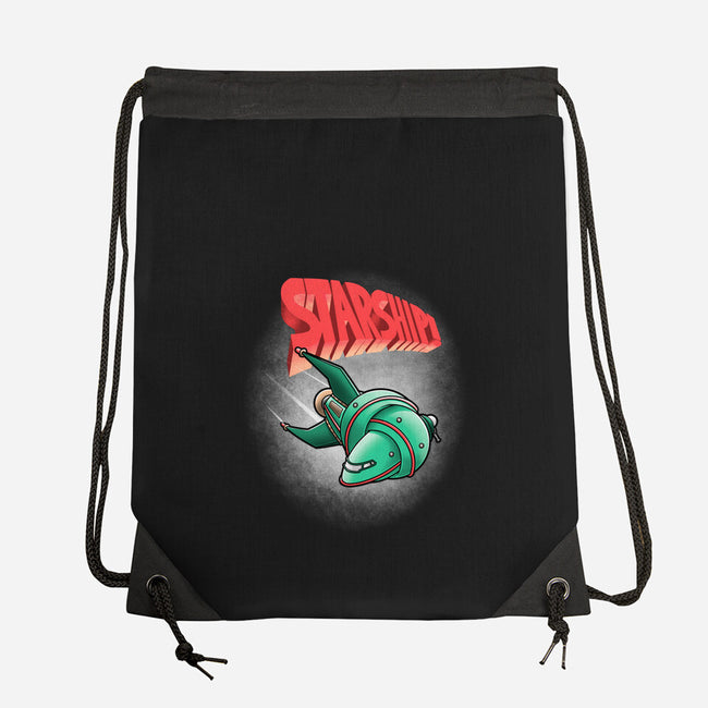 Starship-none drawstring bag-trheewood