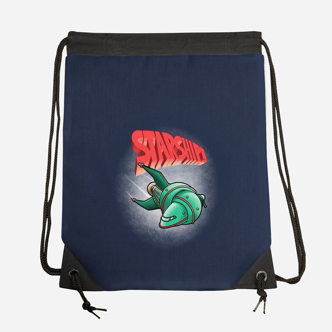 Starship-none drawstring bag-trheewood