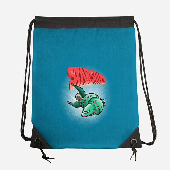 Starship-none drawstring bag-trheewood