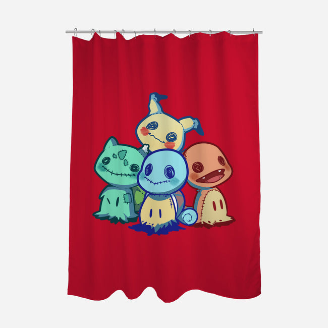 Starterkyus-none polyester shower curtain-digitoonie