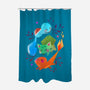 Starters-none polyester shower curtain-tinysnails