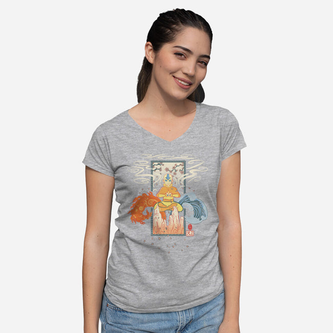State of Mind-womens v-neck tee-WhosTonyRamos