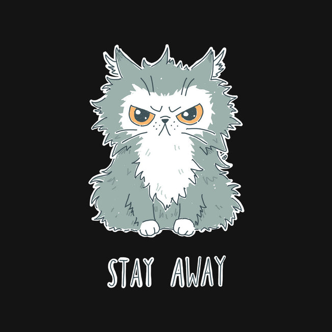 Stay Away-none removable cover w insert throw pillow-freeminds