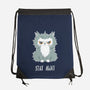 Stay Away-none drawstring bag-freeminds