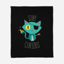 Stay Curious-none fleece blanket-DinoMike