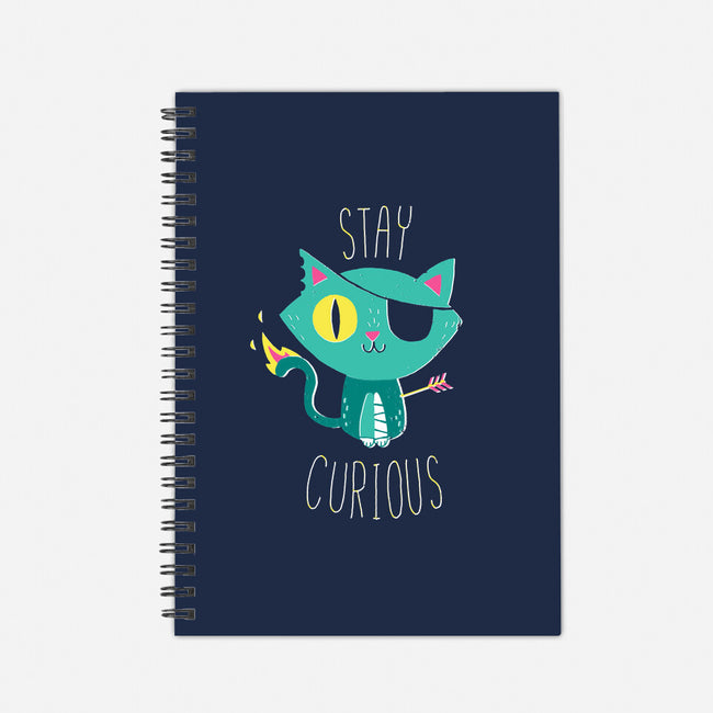 Stay Curious-none dot grid notebook-DinoMike