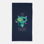 Stay Curious-none beach towel-DinoMike