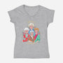 Stay Golden!-womens v-neck tee-asiadraws