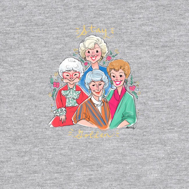 Stay Golden!-womens basic tee-asiadraws