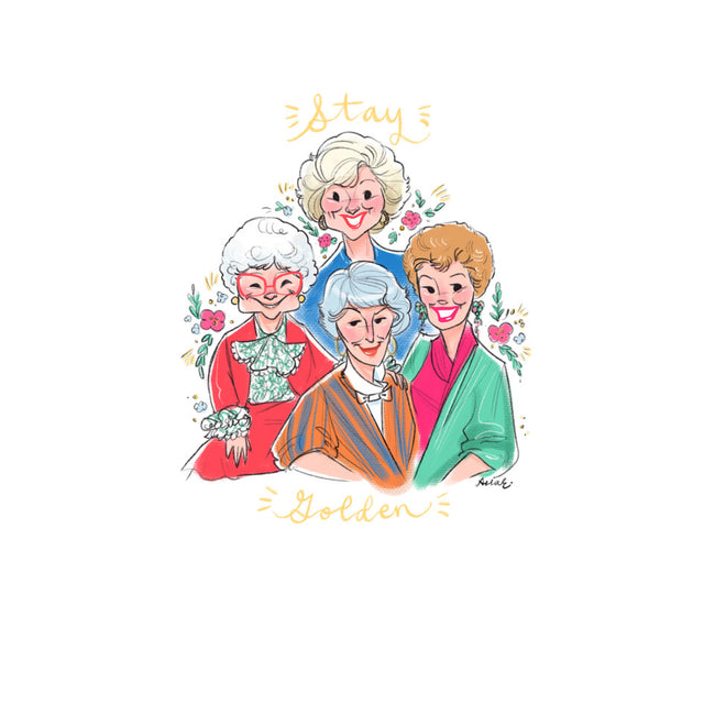 Stay Golden!-womens basic tee-asiadraws