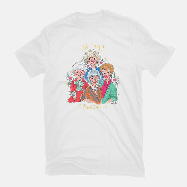 Stay Golden!-womens basic tee-asiadraws