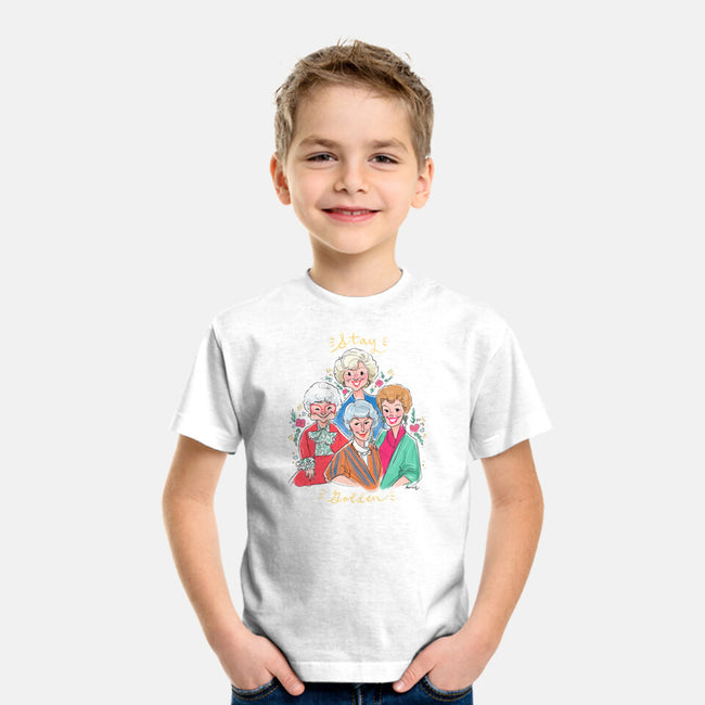 Stay Golden!-youth basic tee-asiadraws