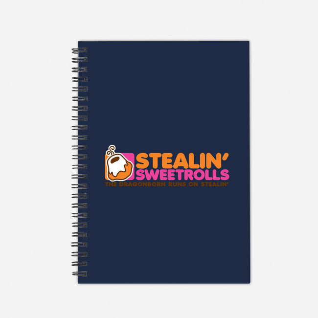 Stealin' Sweetrolls-none dot grid notebook-merimeaux