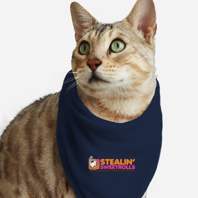 Stealin' Sweetrolls-cat bandana pet collar-merimeaux