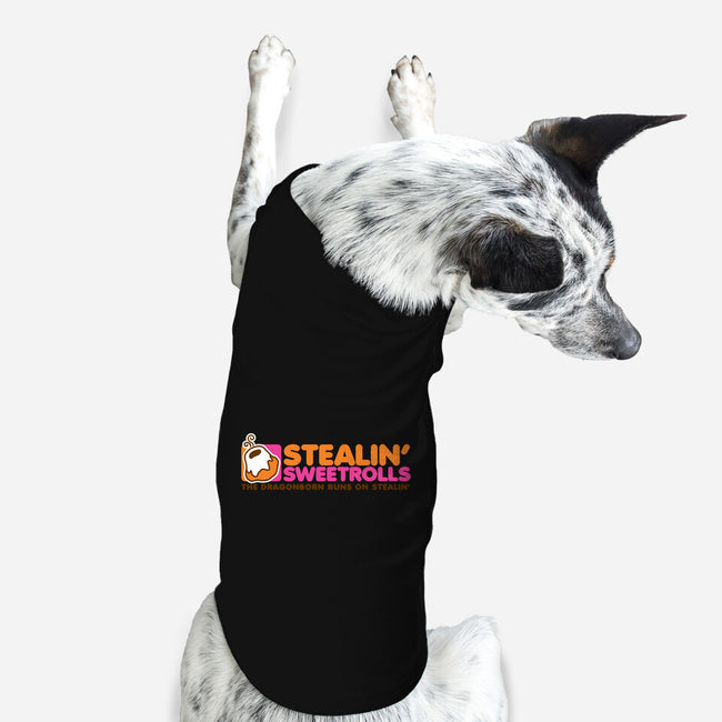 Stealin' Sweetrolls-dog basic pet tank-merimeaux